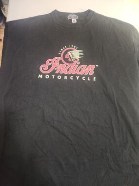 Indian Motorcycle Black Tee Shirt